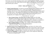 Corporate Buy-Sell Agreement Template: A Comprehensive Guide