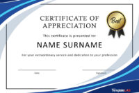 Certificate Of Recognition Word Template: A Formal Acknowledgment Of Achievement