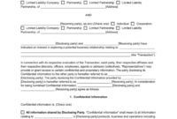 Accountant Confidentiality Agreement Template