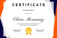 Certificate Of Perfect Attendance Template