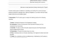 Co-Founder Separation Agreement Template: A Formal Guide