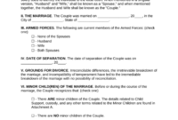 Divorce Financial Settlement Agreement Template