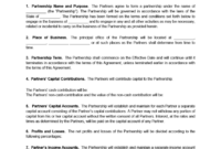 Comprehensive General Partnership Agreement Template: A Free And Accessible Resource