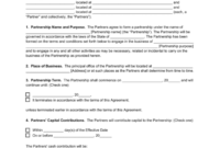 Comprehensive Agreement Template For Multiple Partnerships
