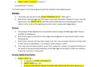 Post-Nuptial Agreement Template: A Comprehensive Guide