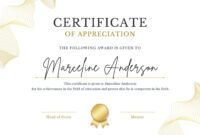 Exemplary Achievement Award Certificate Templates