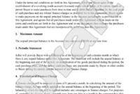 Credit Terms Agreement Template