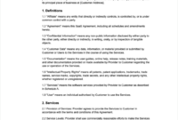 Standard SaaS Subscription Agreement Template