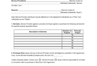 Contract For Services Agreement Template