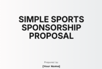 Television Program Sponsorship Agreement Template