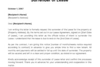 Lease Agreement Termination Notice