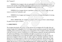 Trademark Assignment Agreement Template