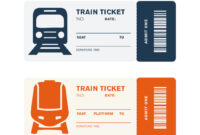 Blank Train Ticket Template For Formal Use