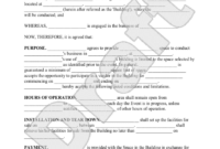 Vendor Take-Back Agreement Template