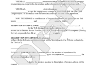 Website Development Agreement Template