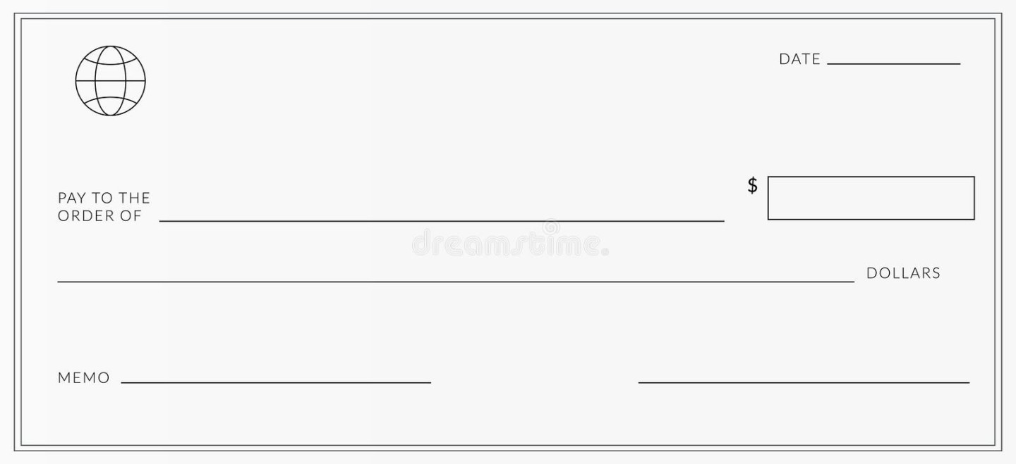 Fun Blank Cheque Template