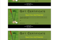 Golf Certificate Template: A Professional Design For Free