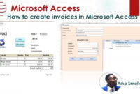 A Comprehensive Invoice Database Template For Microsoft Access