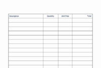 Sample Invoice Template For UK Businesses