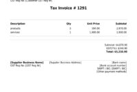 Invoice Template For Singaporean Businesses