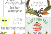 Magazine Subscription Gift Certificate Template