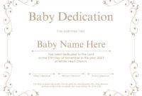 Baby Christening Certificate Template