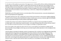 Sample Property Settlement Agreement