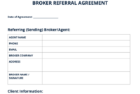 Real Estate Finder’s Fee Agreement Template