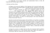 Restricted Stock Purchase Agreement Template