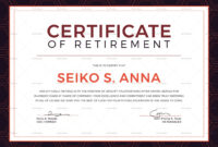 Retirement Certificate Template: A Formal Acknowledgment Of Service