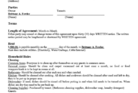 Bedroom Rental Agreement Template