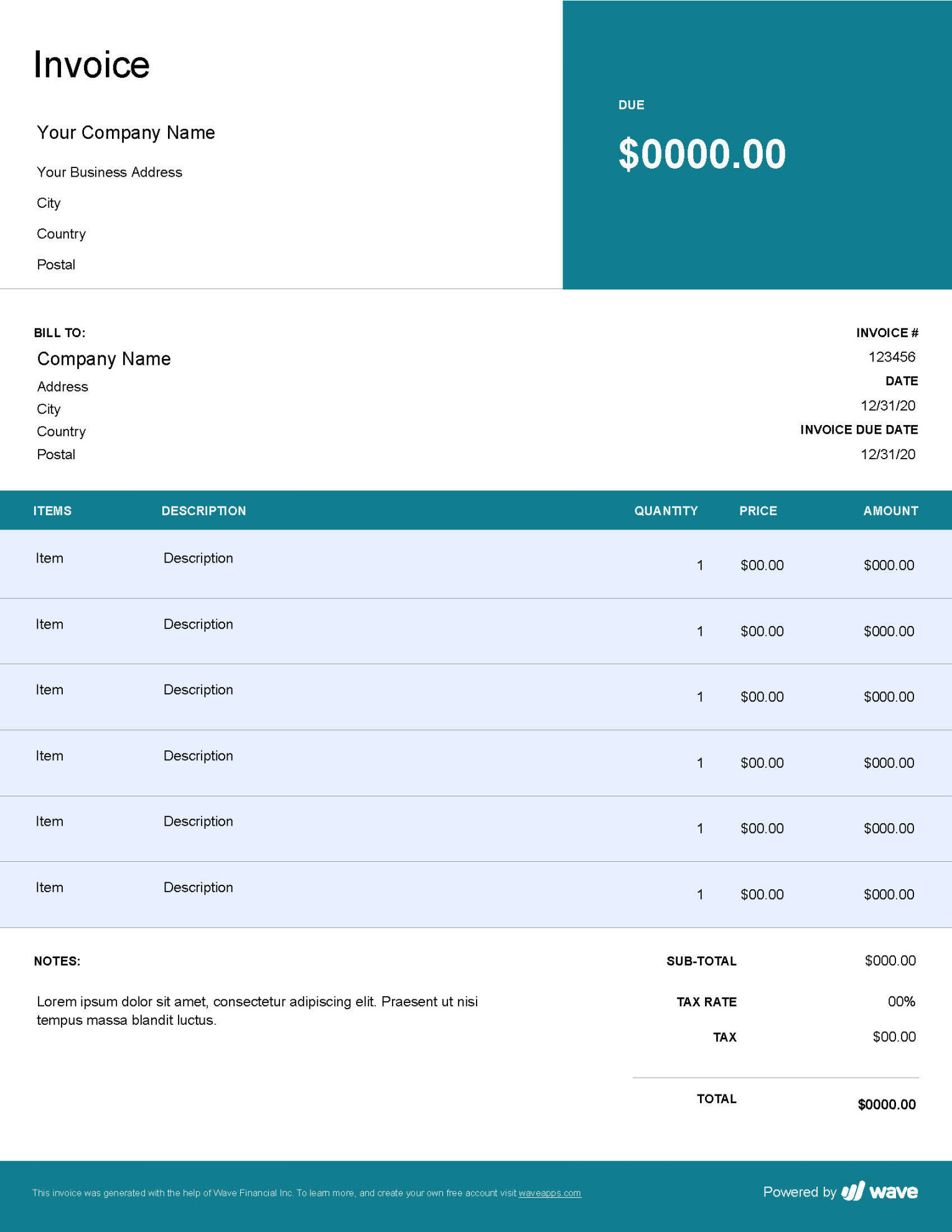 Software Development Invoice Template - Free Download