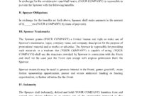 Product Sponsorship Agreement Template: A Comprehensive Guide