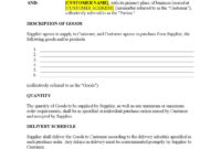 Preferred Supplier Agreement Template