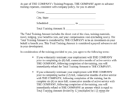 Employment Training Agreement