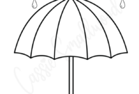 Blank Umbrella Template For Design And Customization