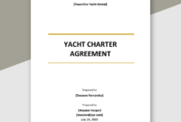 Yacht Charter Agreement Template: A Comprehensive Guide