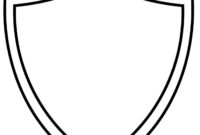 Blank Shield Template Printable