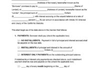 California Promissory Note Template: A Legal Document For Secured Debt Obligations