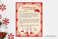 Formal Template: A Letter From Santa For The Elf On The Shelf