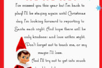 A Formal Template For Your Elf On The Shelf’s Arrival Letter