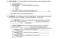 Formal IOU Letter Template