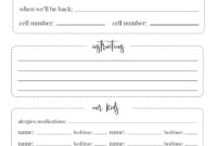 Comprehensive Nanny Daily Activity Log Template