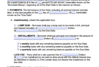 Promissory Note Loan Agreement Template