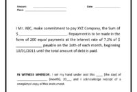 Free Promissory Note Template Download