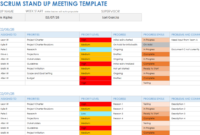 Stand-Up Meeting Minutes Template