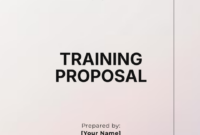 Comprehensive Training Proposal Template