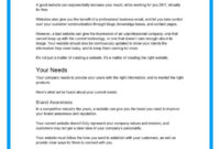 Comprehensive Web Design Proposal Template