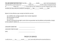 Formal Rent Increase Notification Letter Template