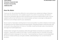 Financial Aid Appeal Letter Template: A Guide To Crafting A Persuasive Request
